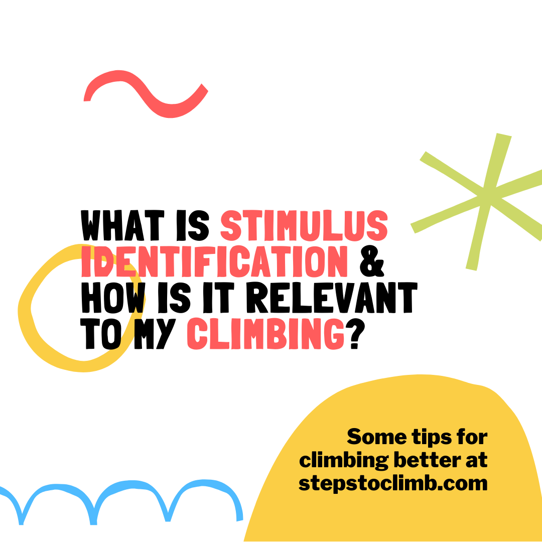 What is stimulus Identification & how is it relevant to my climbing_